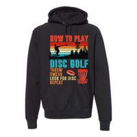 I'd Hit That Funny Disc Golf Vintage Frisbee Disc Sport Premium Hoodie