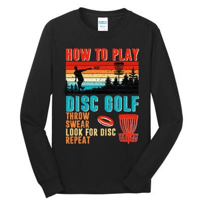 I'd Hit That Funny Disc Golf Vintage Frisbee Disc Sport Tall Long Sleeve T-Shirt