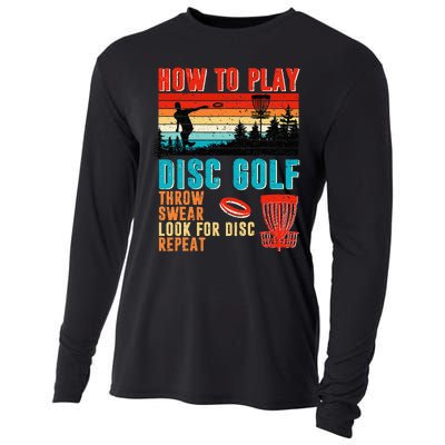 I'd Hit That Funny Disc Golf Vintage Frisbee Disc Sport Cooling Performance Long Sleeve Crew