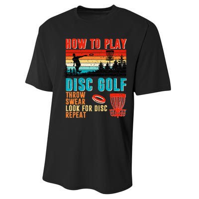 I'd Hit That Funny Disc Golf Vintage Frisbee Disc Sport Performance Sprint T-Shirt