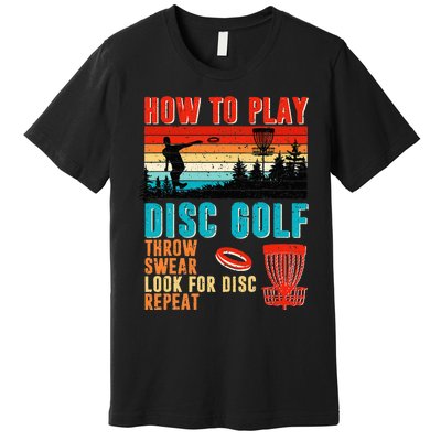 I'd Hit That Funny Disc Golf Vintage Frisbee Disc Sport Premium T-Shirt