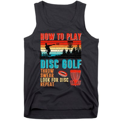 I'd Hit That Funny Disc Golf Vintage Frisbee Disc Sport Tank Top