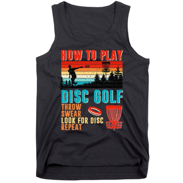 I'd Hit That Funny Disc Golf Vintage Frisbee Disc Sport Tank Top