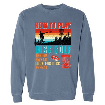 I'd Hit That Funny Disc Golf Vintage Frisbee Disc Sport Garment-Dyed Sweatshirt