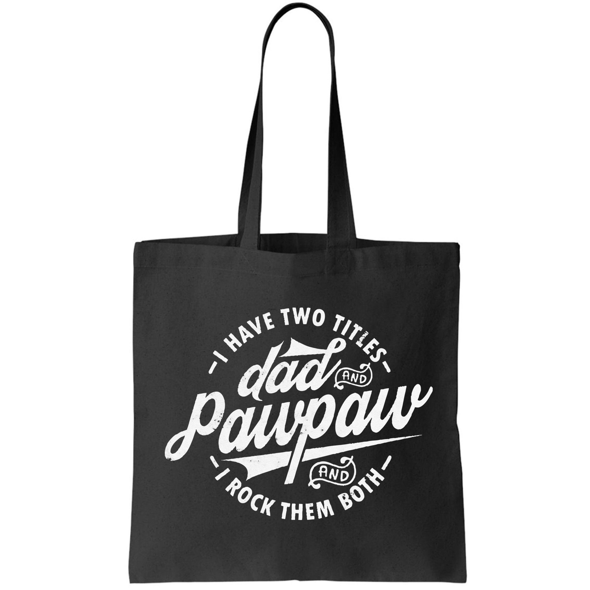 I Have Two Titles Dad and Pawpaw Funny saying Pawpaw gifts Bag