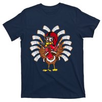 Ice Hockey Thanksgiving Turkey Playing Hockey T-Shirt