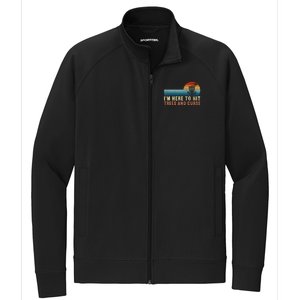 I'm Here To Hit Trees And Curse Disc Golf Gift Funny Stretch Full-Zip Cadet Jacket