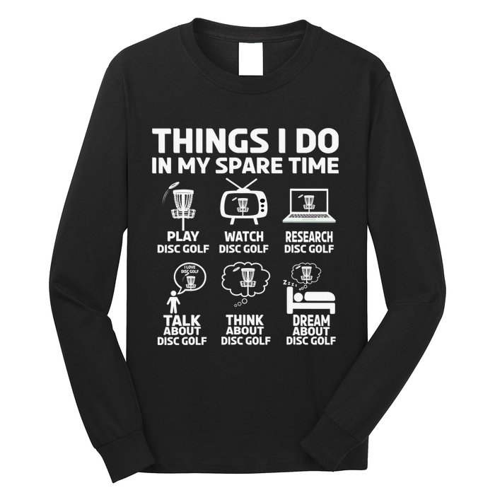 I'm Here To Hit Trees And Curse Disc Golf Frisbee Player Long Sleeve Shirt