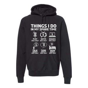 I'm Here To Hit Trees And Curse Disc Golf Frisbee Player Premium Hoodie