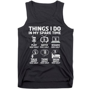 I'm Here To Hit Trees And Curse Disc Golf Frisbee Player Tank Top