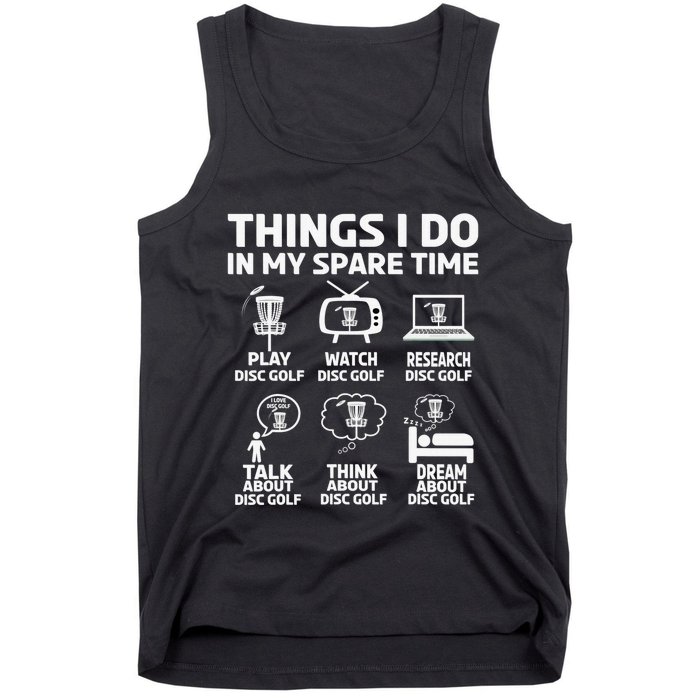 I'm Here To Hit Trees And Curse Disc Golf Frisbee Player Tank Top