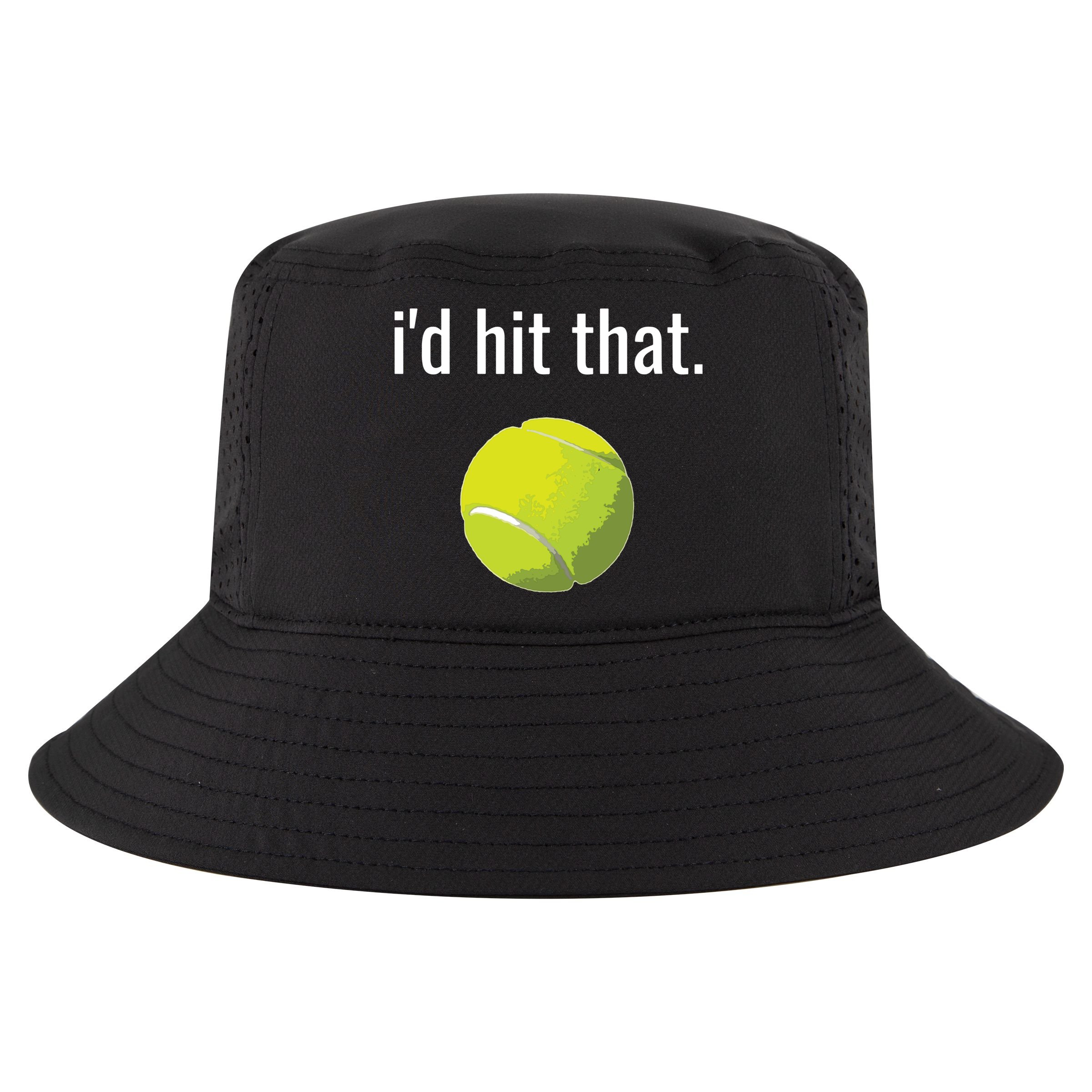 Id Hit That Tennis Shirts Funny Tennis Gift Cool Comfort Performance Bucket Hat