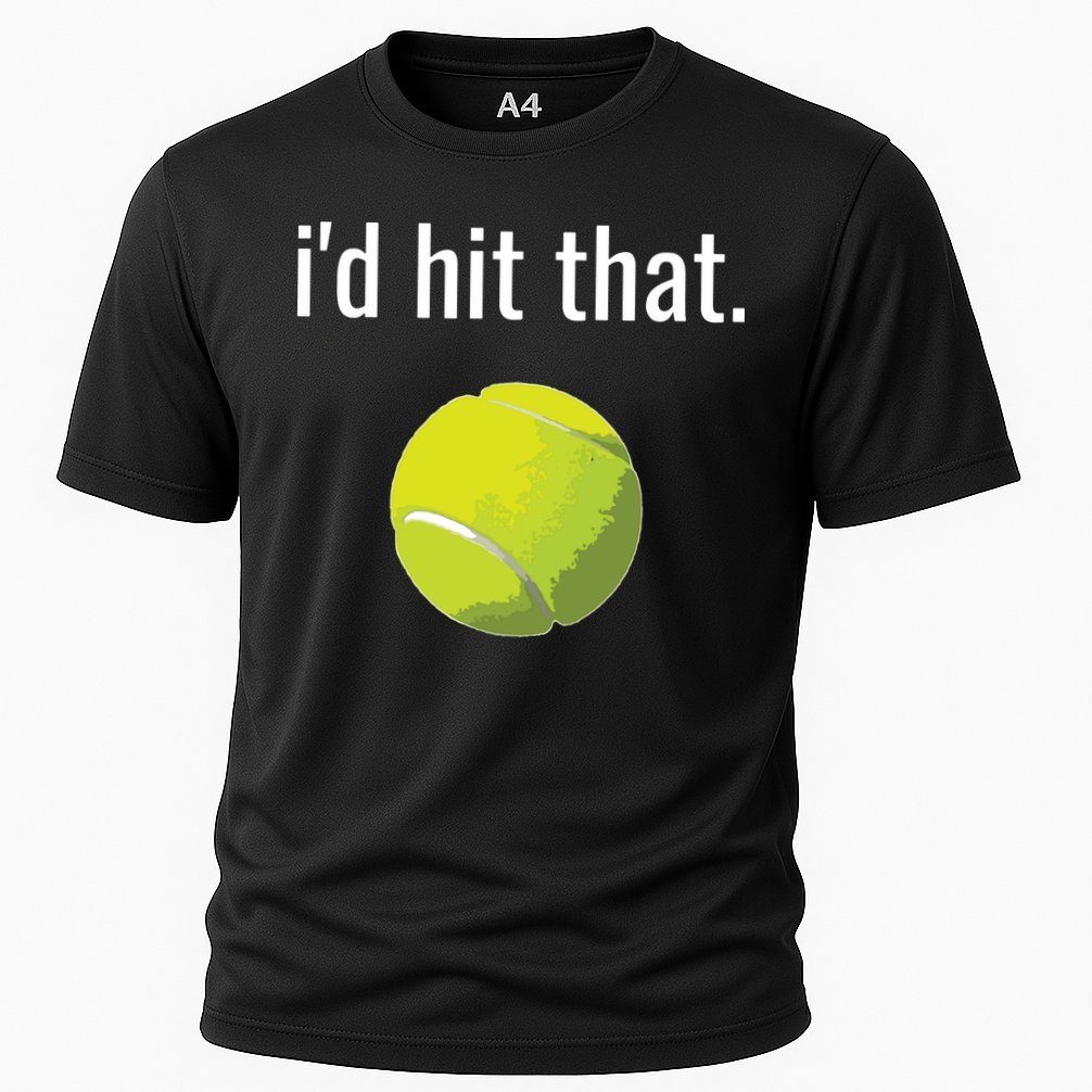 Id Hit That Tennis Shirts Funny Tennis Gift Cooling Performance Crew T-Shirt