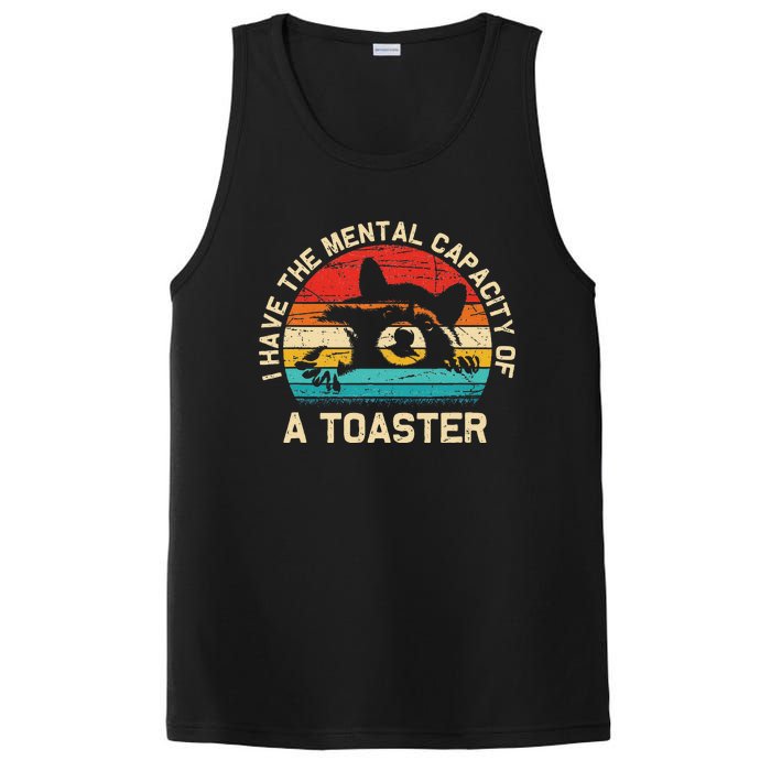 I Have The Mental Capacity Of A Toaster Funny Animal Lover PosiCharge Competitor Tank