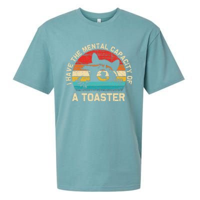 I Have The Mental Capacity Of A Toaster Funny Animal Lover Sueded Cloud Jersey T-Shirt