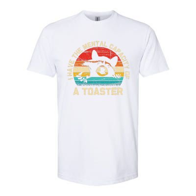 I Have The Mental Capacity Of A Toaster Funny Animal Lover Softstyle CVC T-Shirt