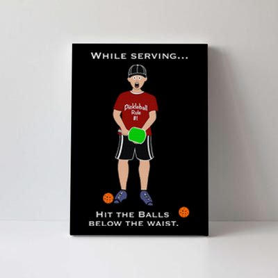 I'd Hit That Pickleball Sports Lover Paddleball Player Canvas