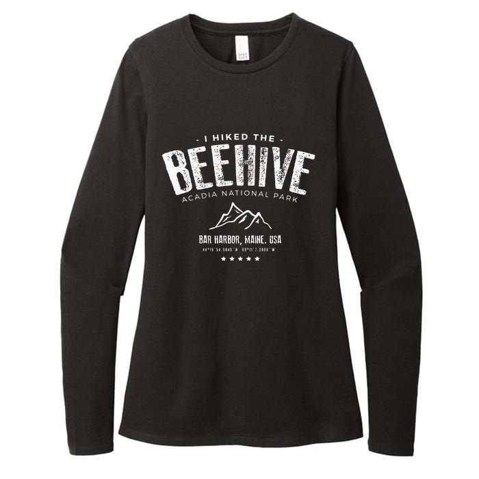 I Hiked The Beehive Trail Acadia National Park Womens CVC Long Sleeve Shirt