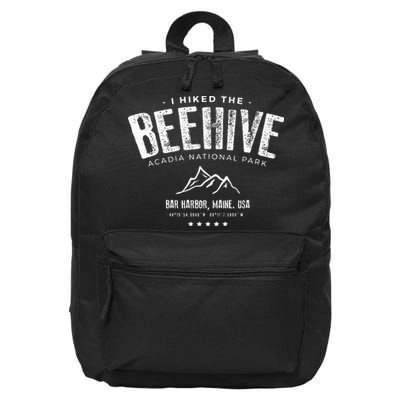 I Hiked The Beehive Trail Acadia National Park 16 in Basic Backpack