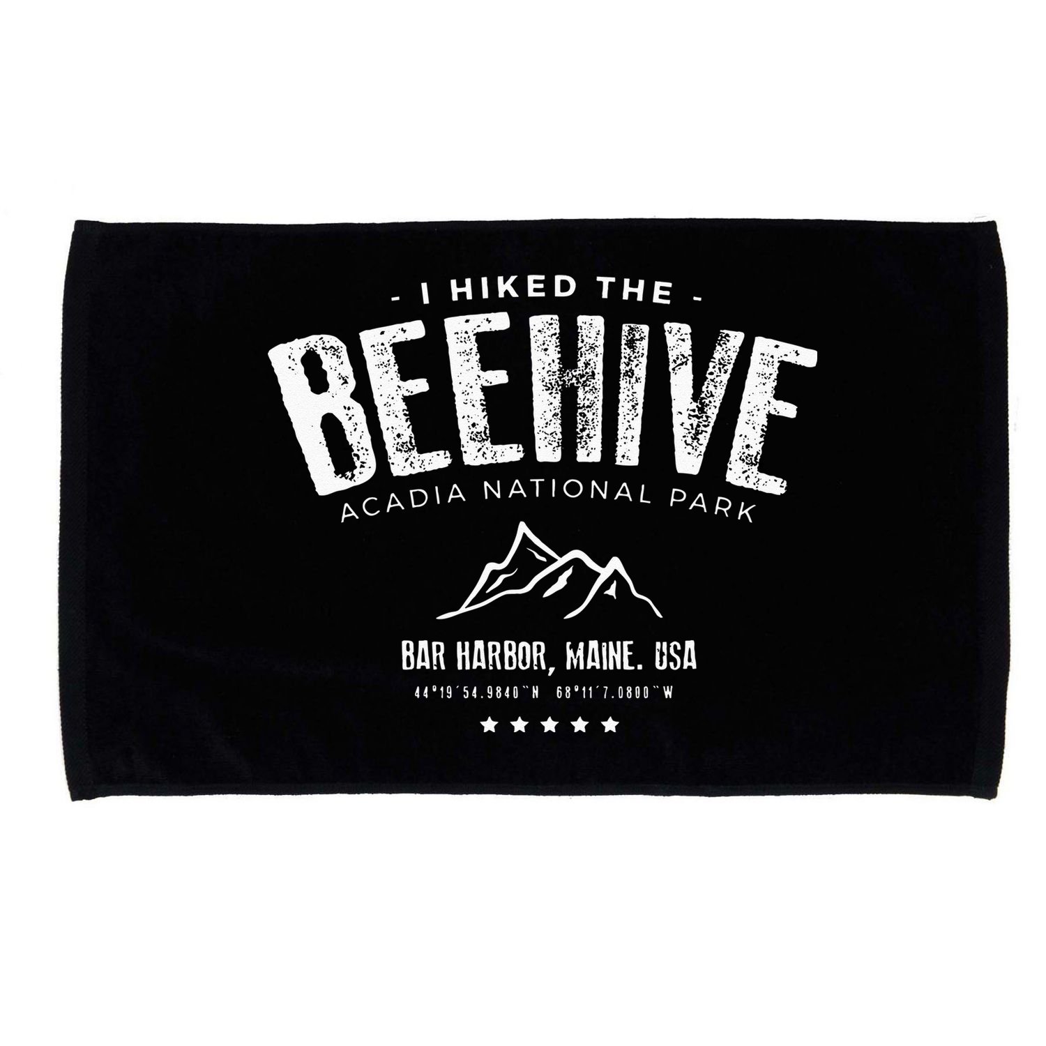I Hiked The Beehive Trail Acadia National Park Microfiber Hand Towel