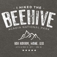 I Hiked The Beehive Trail Acadia National Park Cotton Canvas Backpack