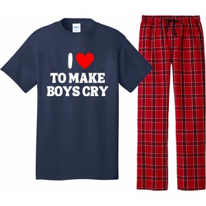 I Heart To Make Boys Cry Funny Red Heart Love Girls Pajama Set