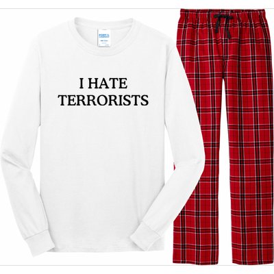 I Hate Terrorists Long Sleeve Pajama Set