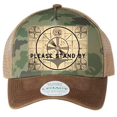 Indian Head TV Test Pattern Old Television Color Bars Legacy Tie Dye Trucker Hat