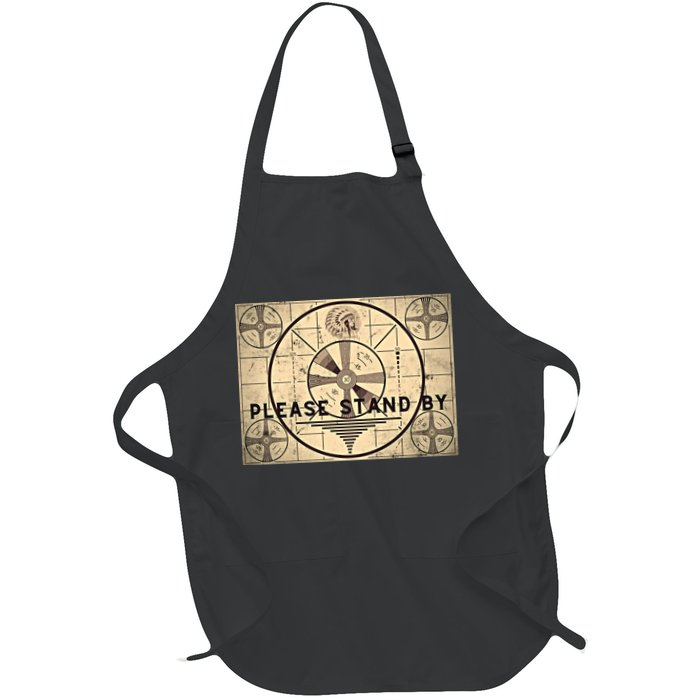 Indian Head TV Test Pattern Old Television Color Bars Apron