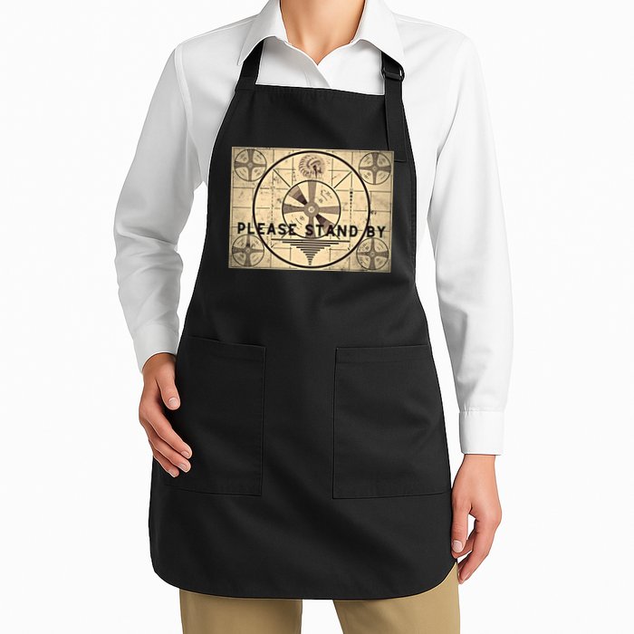 Indian Head TV Test Pattern Old Television Color Bars Apron