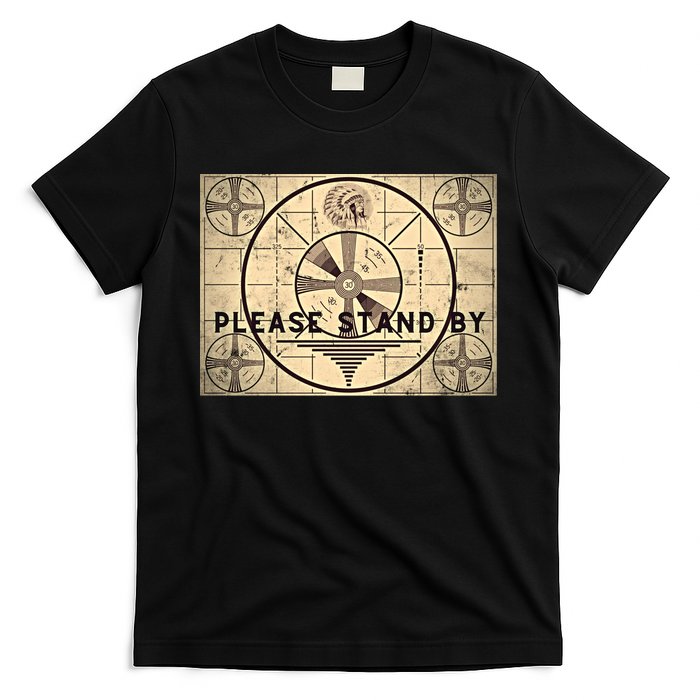 Indian Head TV Test Pattern Old Television Color Bars T-Shirt