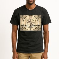 Indian Head TV Test Pattern Old Television Color Bars Tall T-Shirt