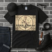 Indian Head TV Test Pattern Old Television Color Bars Tall T-Shirt