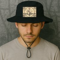 Indian Head TV Test Pattern Old Television Color Bars Bucket Hat