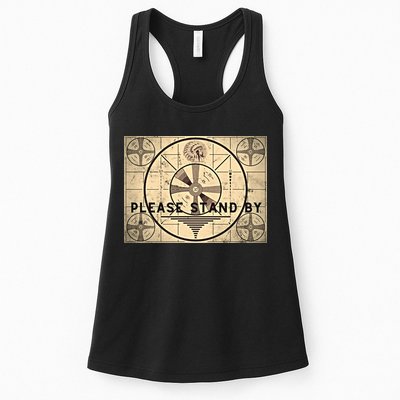 Indian Head TV Test Pattern Old Television Color Bars Womens Tank Top