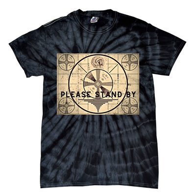 Indian Head TV Test Pattern Old Television Color Bars Tie-Dye T-Shirt