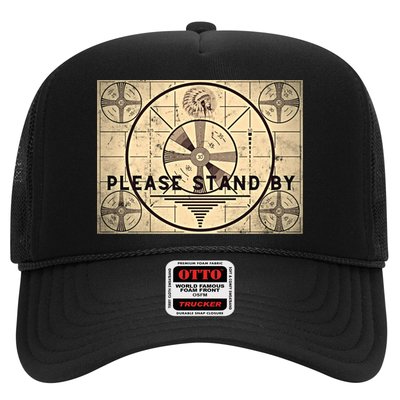 Indian Head TV Test Pattern Old Television Color Bars Trucker Hat