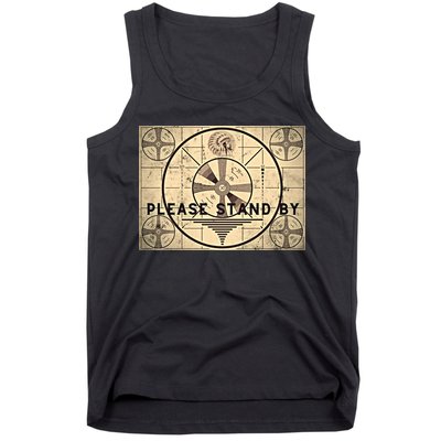 Indian Head TV Test Pattern Old Television Color Bars Tank Top