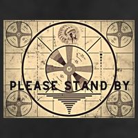 Indian Head TV Test Pattern Old Television Color Bars Golf Towel