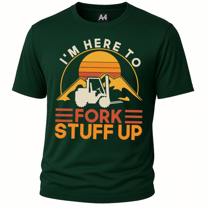 Im Here To Fork Stuff Up Forklift Driver Forklift Performance Shirt