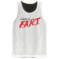 I Have To Fart Mesh Reversible Basketball Jersey Tank