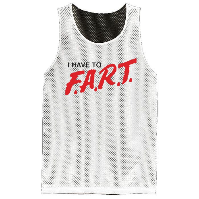 I Have To Fart Mesh Reversible Basketball Jersey Tank