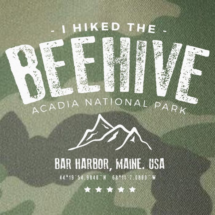 I Hiked The Beehive Trail Acadia National Park Legacy Tie Dye Trucker Hat
