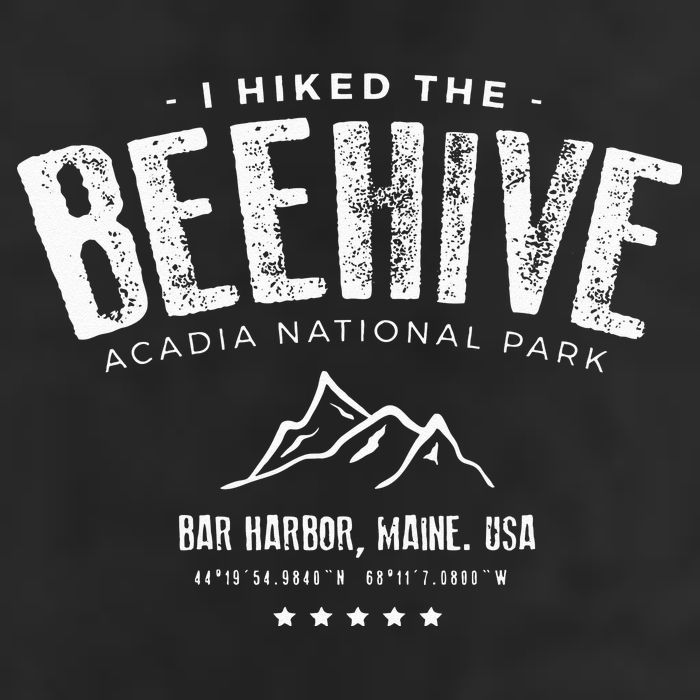 I Hiked The Beehive Trail Acadia National Park 7 Panel Mesh Trucker Snapback Hat