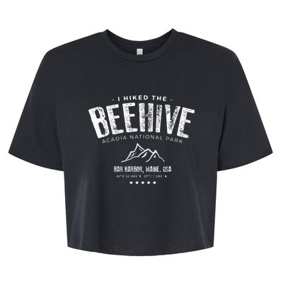 I Hiked The Beehive Trail Acadia National Park Bella+Canvas Jersey Crop Tee