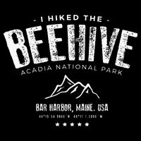 I Hiked The Beehive Trail Acadia National Park Drawstring Bag