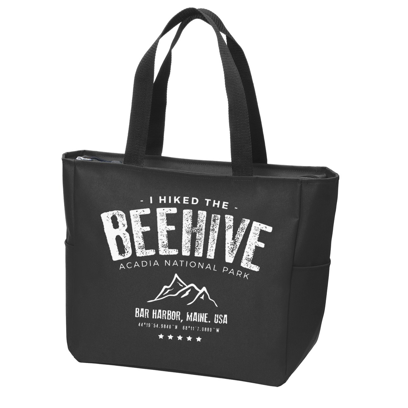 I Hiked The Beehive Trail Acadia National Park Zip Tote Bag