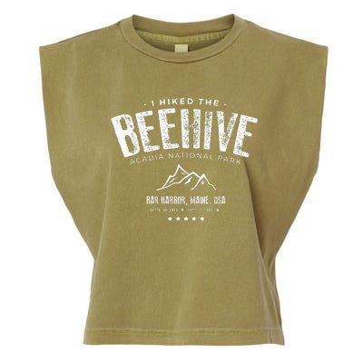 I Hiked The Beehive Trail Acadia National Park Garment-Dyed Women's Muscle Tee