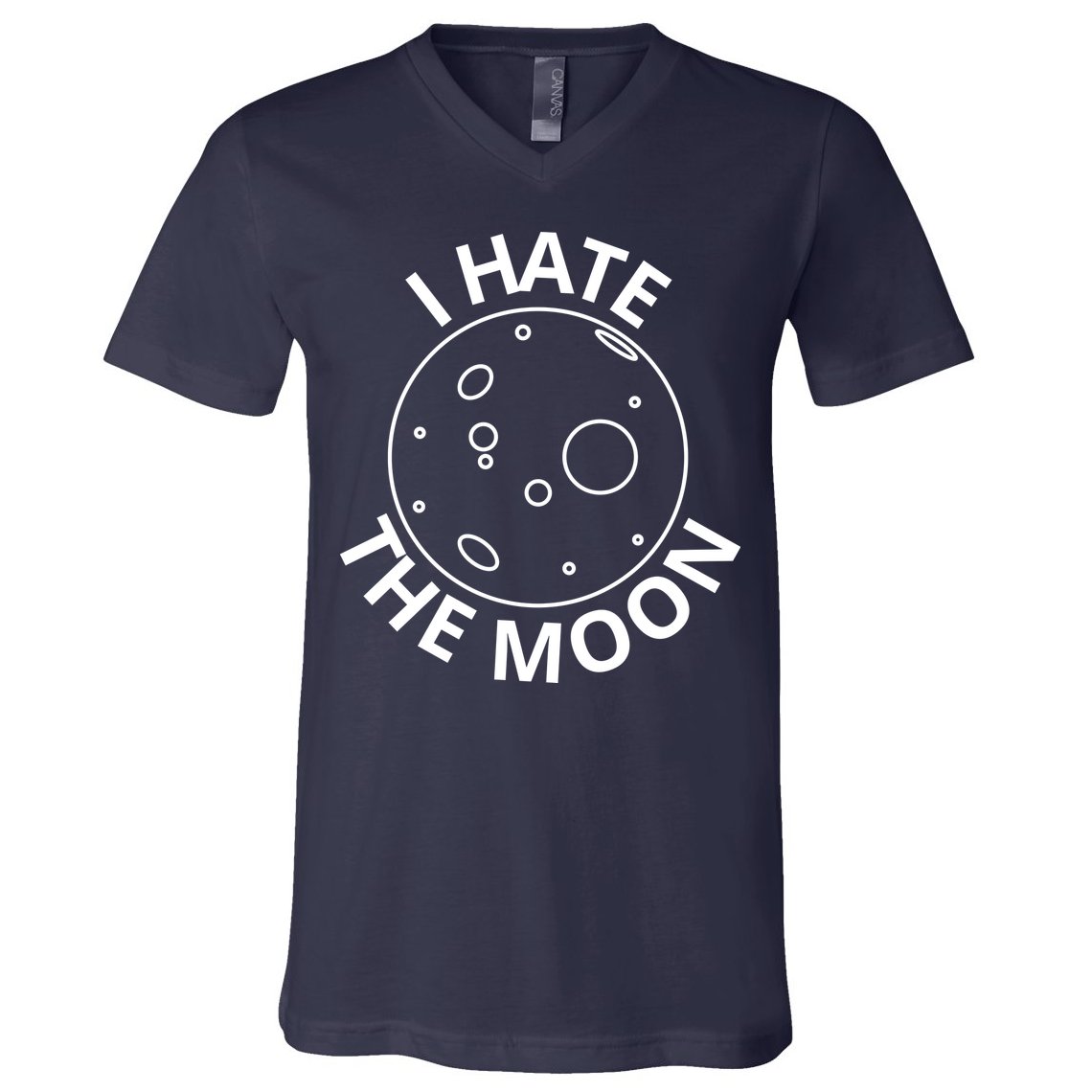 I Hate The Moon V-Neck T-Shirt