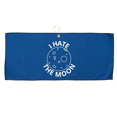 I Hate The Moon Large Microfiber Waffle Golf Towel